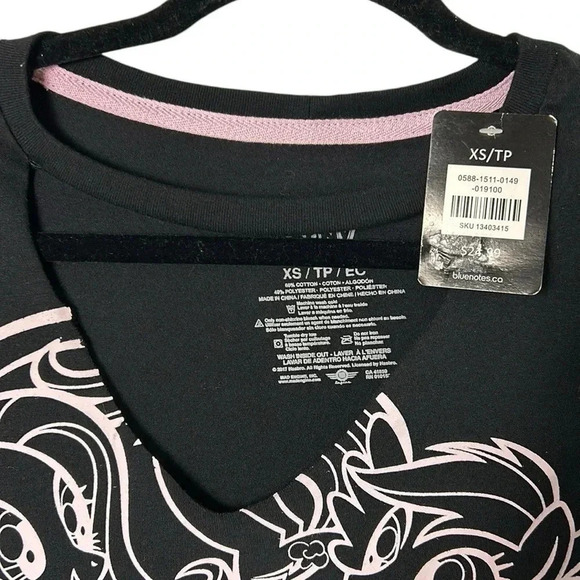 My Little Pony rare vintage NWT Black Tee - Girl Power Design - Picture 5 of 11